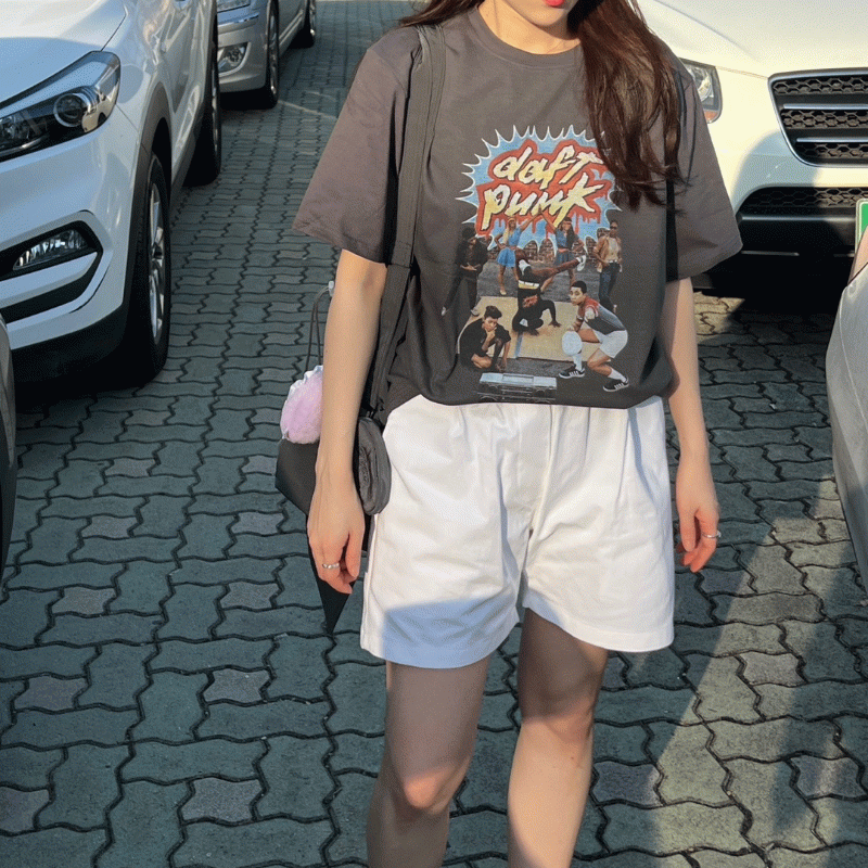 [인기급상승]데프트 펑크 빈티지프린팅 반팔 티셔츠 (3colors)